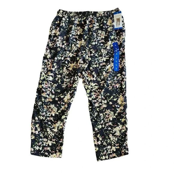 NWT Jessica Simpson Pant Women Size Large Multicolor Bouquet Splash Pull On - Picture 5 of 11